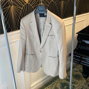 ASOS men’s skinny blazer in cream/champagne